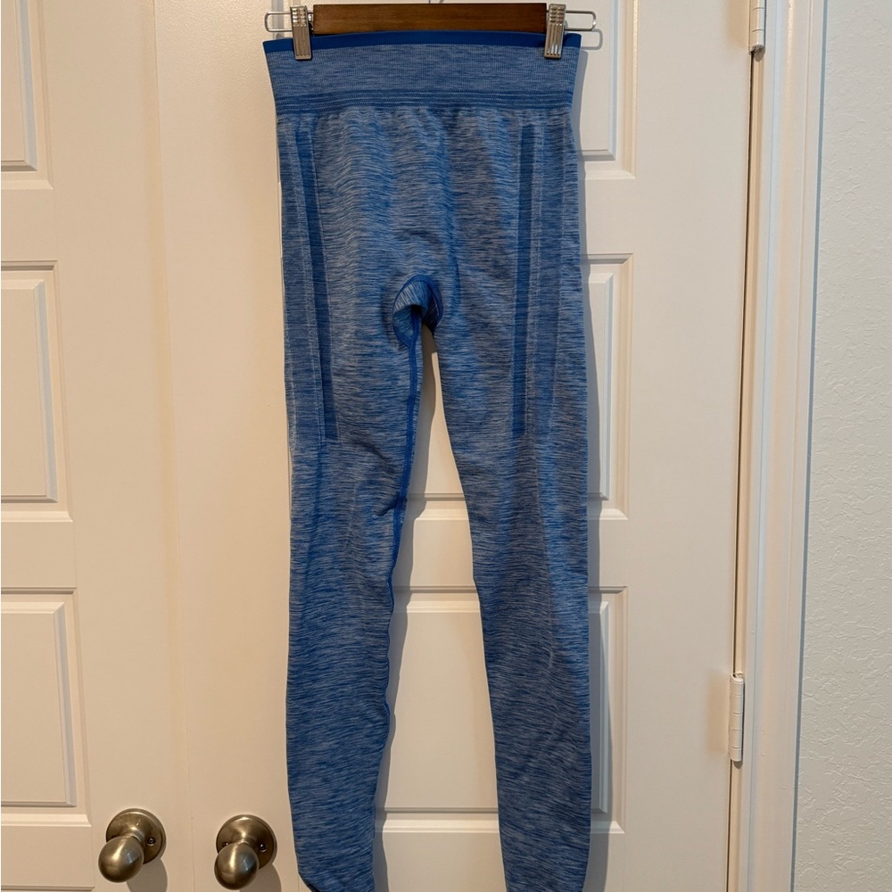 Stio Blue Seamless Base Layer Active Leggings